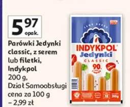 Parówki łędynki classic, z serem lub filetki