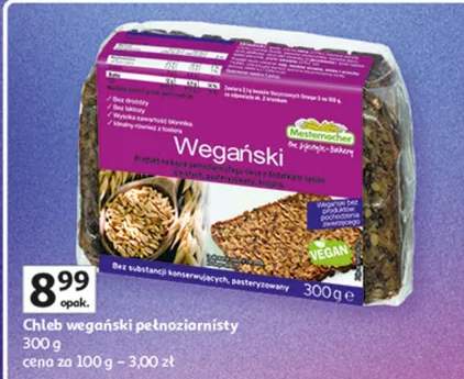 Chleb wegański pełnoziarnisty