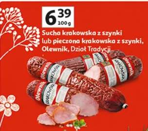 Sucha krakowska z szynki lub pieczona krakowska z szynki Dział Tradycji