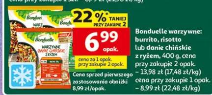 Bonduelle warzywne: burrito, risotto lub danie chińskie z ryżem