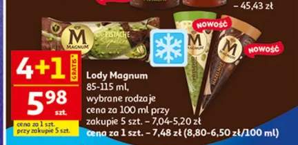 Lody Magnum, wybrane rodzaje