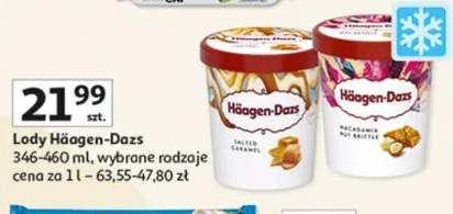 Lody Häagen-Dazs, wybrane rodzaje