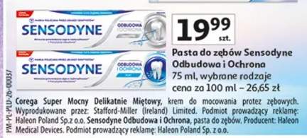 Pasta do zębów Odbudowa i Ochrona