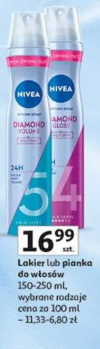 Lakier lub pianka do włosów