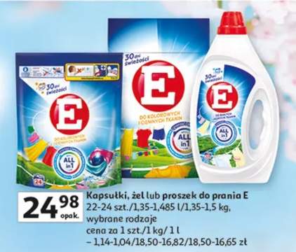 Kapsułki, żel lub proszek do prania