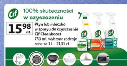 Płyn lub mleczko w sprayu do czyszczenia