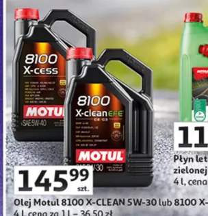 Olej Motul 8100 X-CLEAN 5W-30 lub 8100 X-CESS 5W-40 4L
