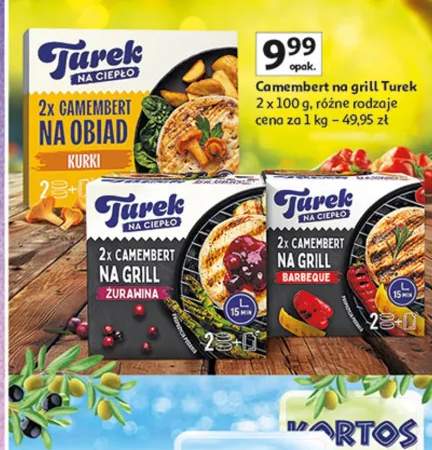 Camembert na grill Turek różne rodzaje