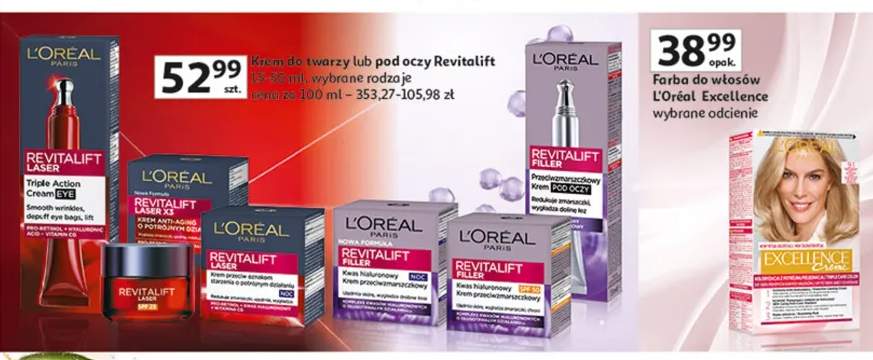 Krem do twarzy lub pod oczy Revitalift