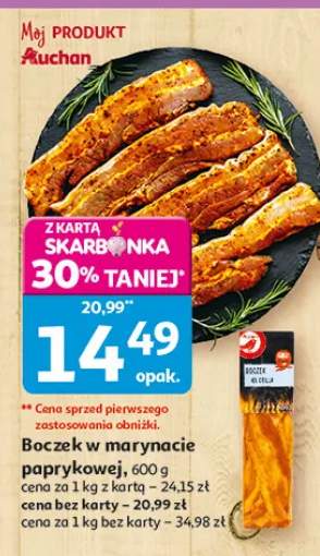 Boczek w marynacie paprykowej