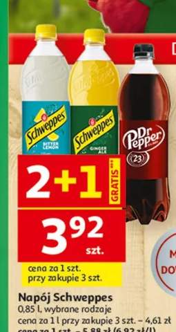 Napój Schweppes 0.85 l, wybrane rodzaje