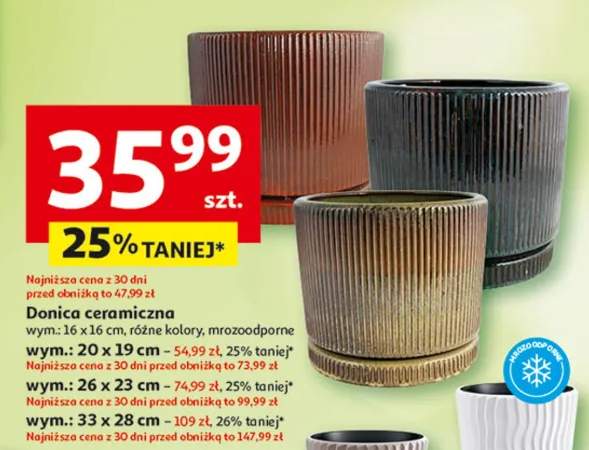 Donica ceramiczna 33x28cm