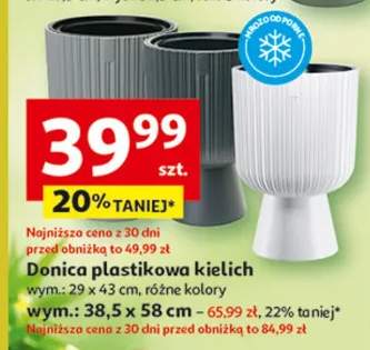 Donica plastikowa kielich 38.5x58cm