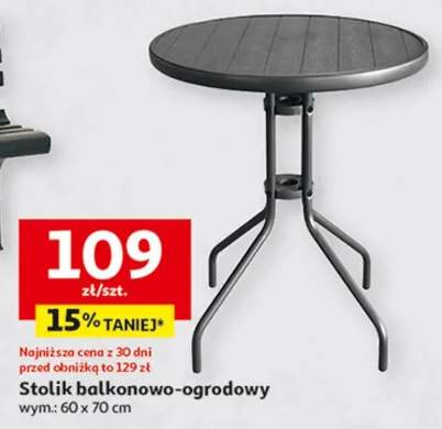 Stolik balkonowo-ogrodowy