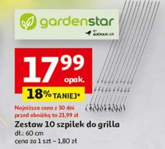 Zestaw 10 szpilek do grilla