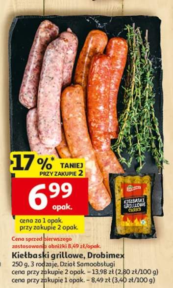 Kiełbaski grillowe, Drobimex