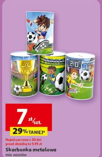 Skarbonka metalowa mix wzorów