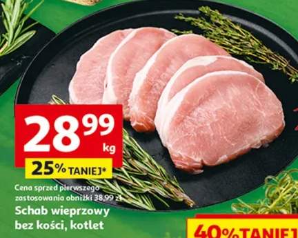 Schab wieprzowy bez kości, kotlet