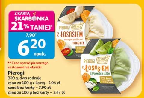 Pierogi z łososiem i ricottą