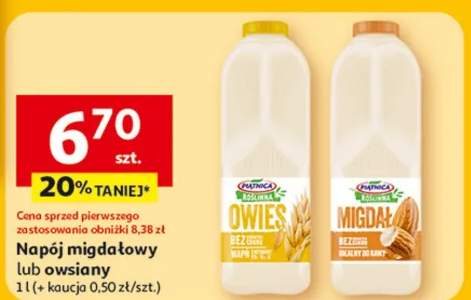 Napój migdałowy lub owsiany