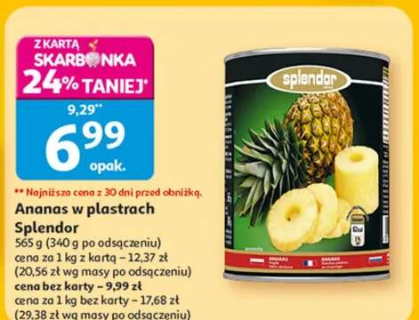 Ananas w plastrach