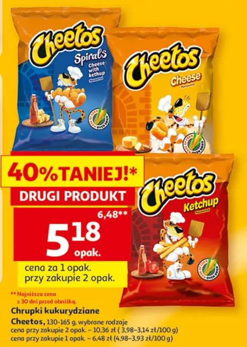 Chrupki kukurydziane Cheetos Ketchup