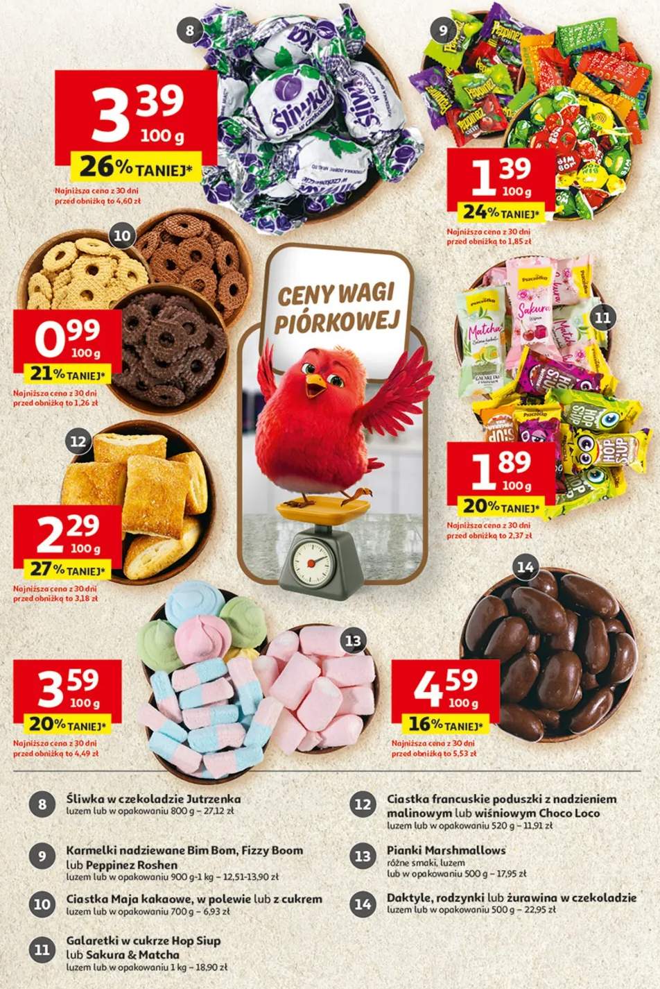 Karmelki nadziewane Bim Bom, Fizzy Boom lub Peppimez Roshen