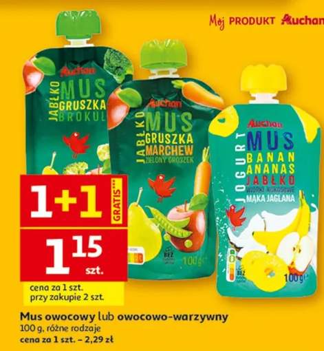 Mus owocowy marchew-mango-jabłko-banan