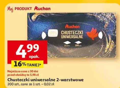 Chusteczki uniwersalne 2-warstwowe
