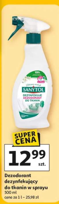 Dezodorant dezynfekujący do tkanin w sprayu Sanytol