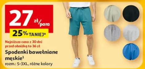 Spodenki bawełniane męskie