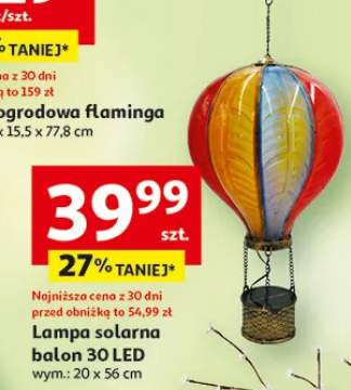 Lampa solarna balon 30 LED 20x56cm