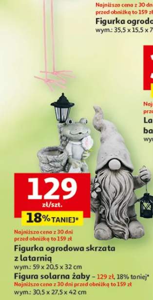 Figurka ogrodowa skrzata z latarnią