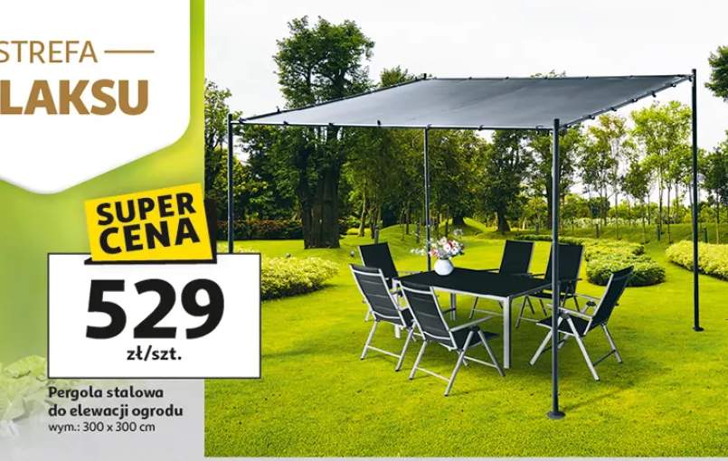 Pergola stalowa do elewacji ogrodu