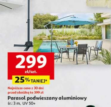 Parasol podwieszany aluminiowy Gardenstar UV50+