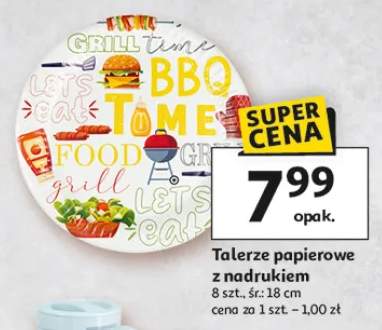 Talerze papierowe z nadrukiem