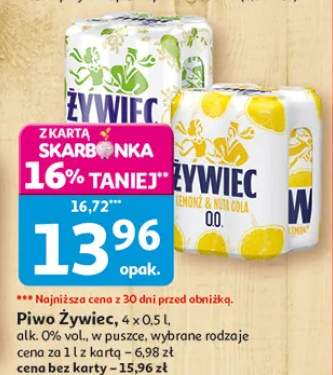 Piwo Żywiec wybrane rodzaje w puszce
