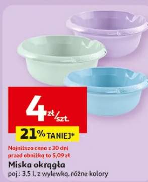 Miska okrągła z wylewką różne kolory
