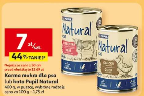 Karma mokra dla kota Pupil Natural wybrane rodzaje w puszce
