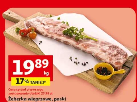 Żeberka wieprzowe paski