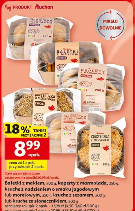 Koperty z marmoladą Auchan