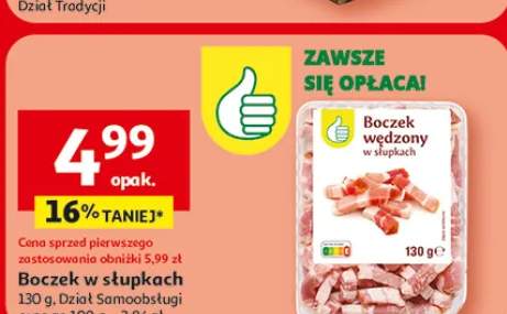 Boczek w słupkach Auchan