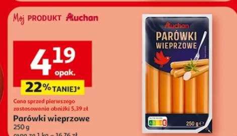 Parówki wieprzowe Auchan