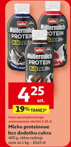 Mleko proteinowe bez dodatku cukru Müllermilch Müller