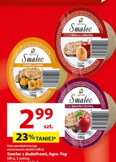Smalec z jabłkiem i śliwką Agro-Top