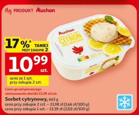Sorbet cytrynowy Auchan