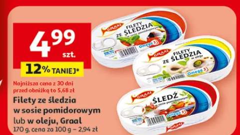 Filety ze śledzia w sosie pomidorowym Graal