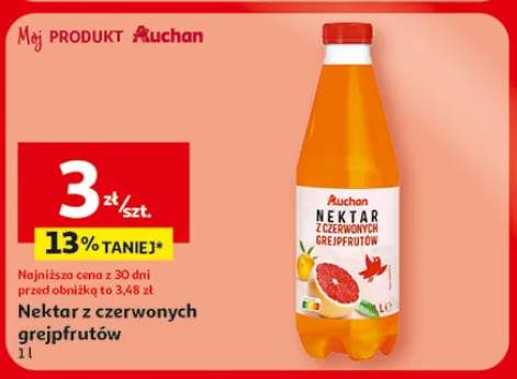 Nektar z czerwonych grejpfrutów Auchan