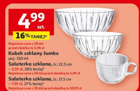 Salaterka szklana śr. 12,5cm