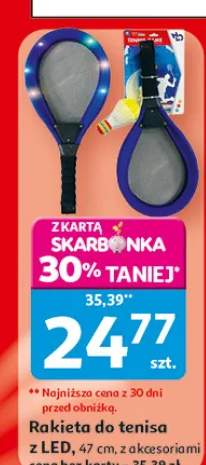 Rakieta do tenisa z LED 47cm z akcesoriami